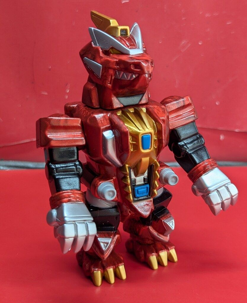 MAXTOY ミニソフビシリーズ ダイナソルジャー 赤ラメ成型 WF2022
