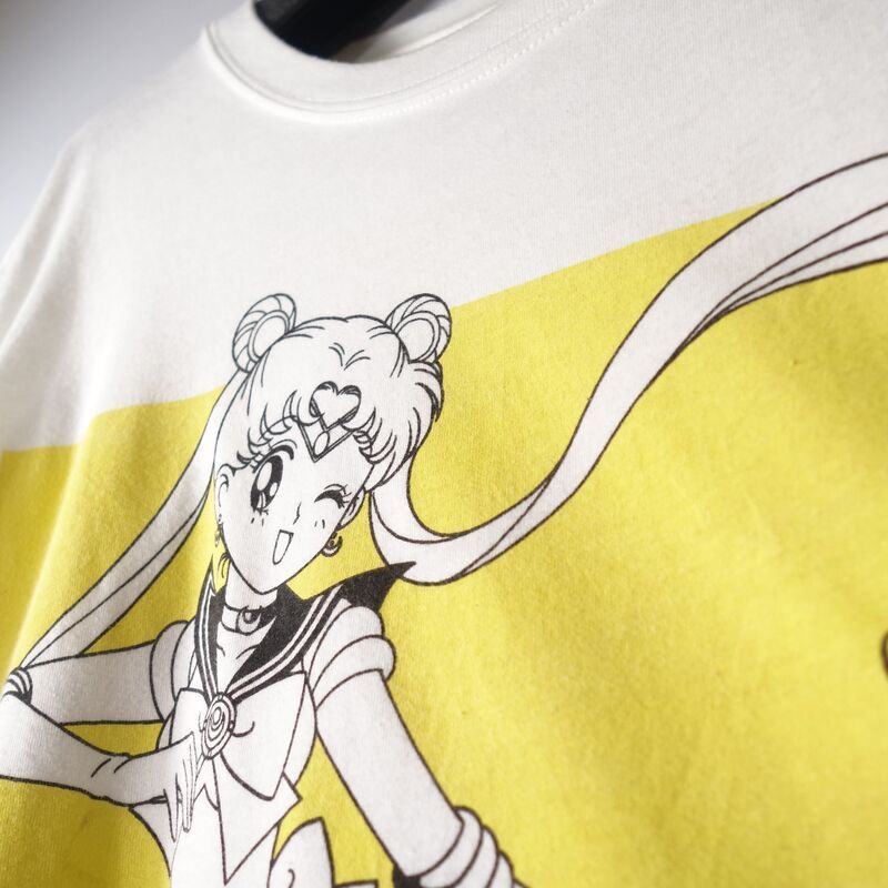 セーラームーン Tシャツ 半袖 メンズ XXL クルーネック キャラクター