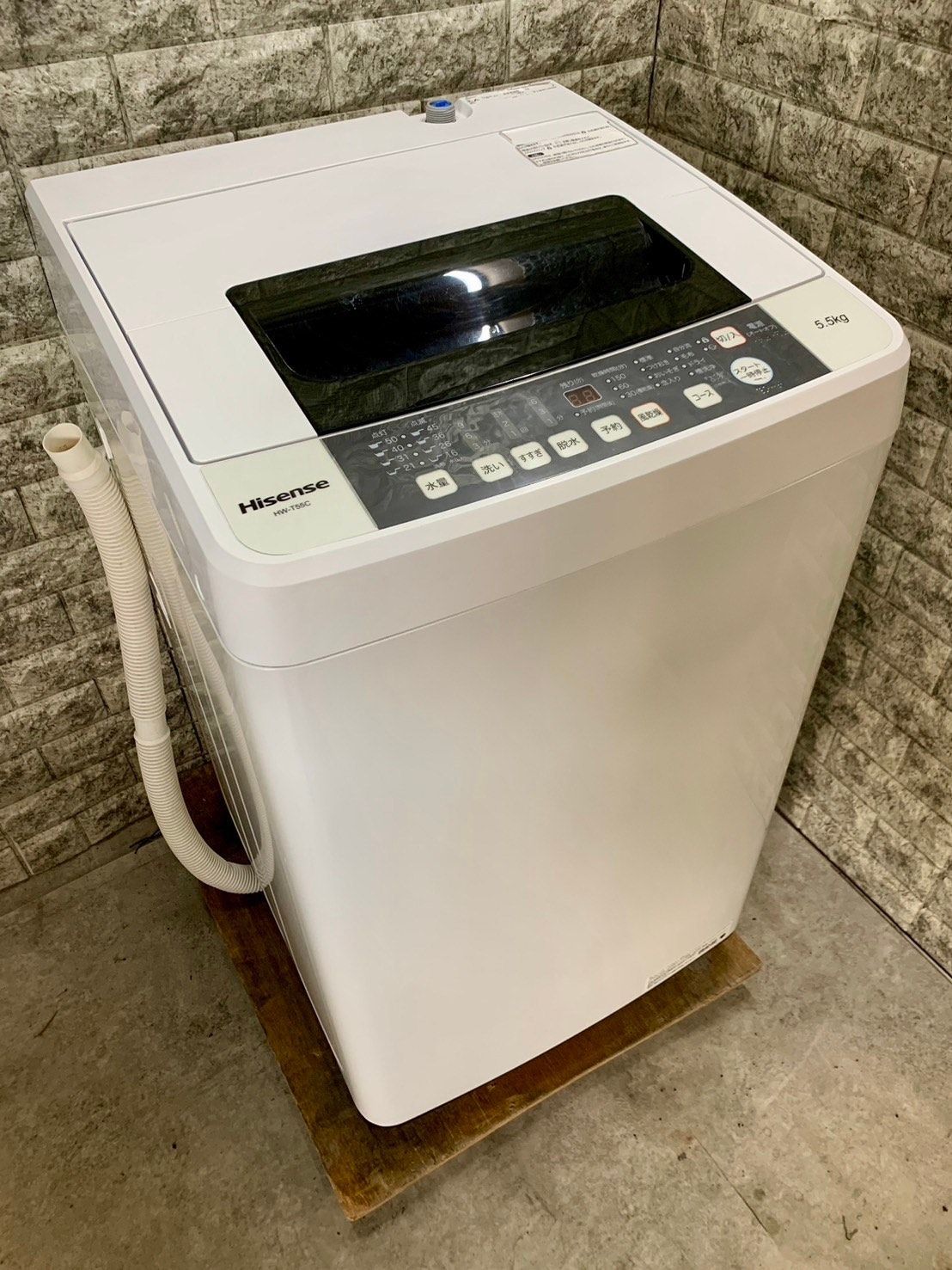 ♻️送料設置無料　Hisense 全自動電気洗濯機HW-T55C HW-T55C 全自動洗濯機 1台 Hisense(ハイセンス) 【通販モノタロウ】