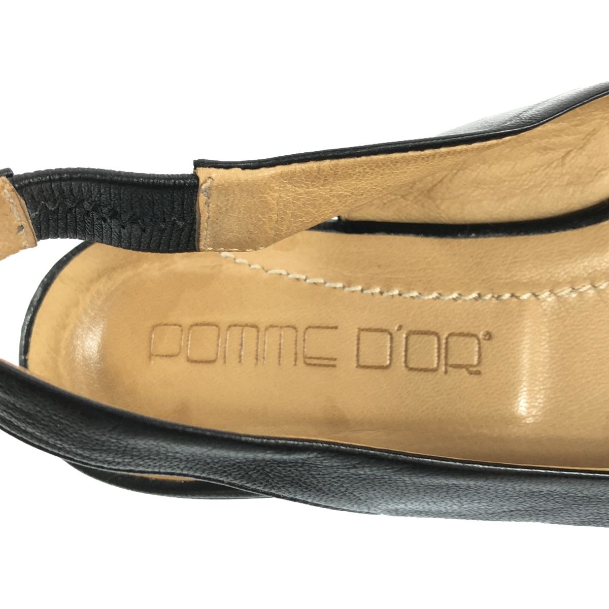 POMME D'OR ポモドーロ ポインテッドトゥパンプス ブラック 36