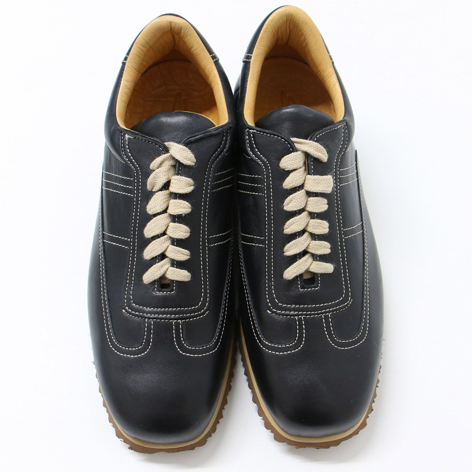 サントーニ　ローカットスニーカー　ネイビー　UK7 SANTONI サントーニ スニーカー ローカット ネイビー 紺 37.5