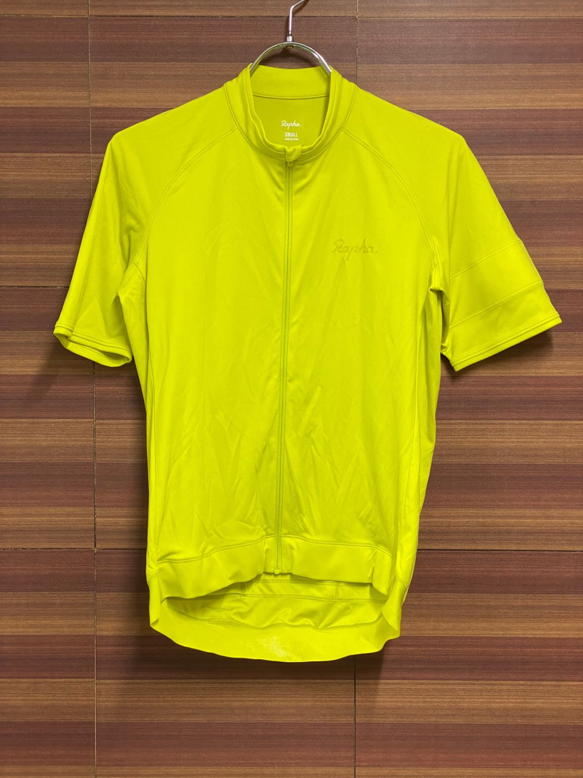 HV679 ラファ Rapha MEN´S SHORT SLEEVE CORE JERSEY 半袖 黄 S ※汚れあり
