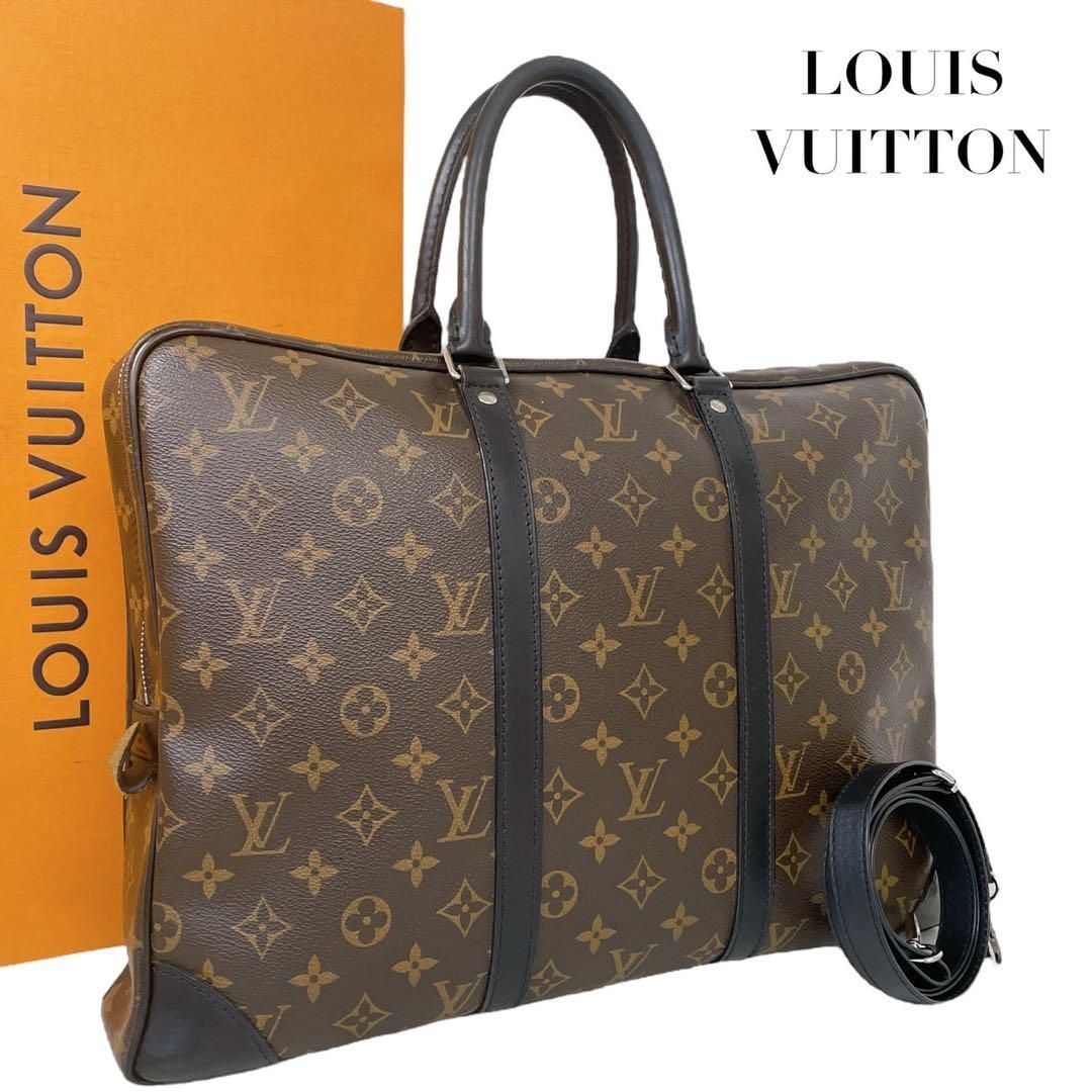 価格交渉|質問大 ♪ ルイヴィトン モノグラムマカサー 2way ドキュマンヴォワヤージュ バッグ 4155