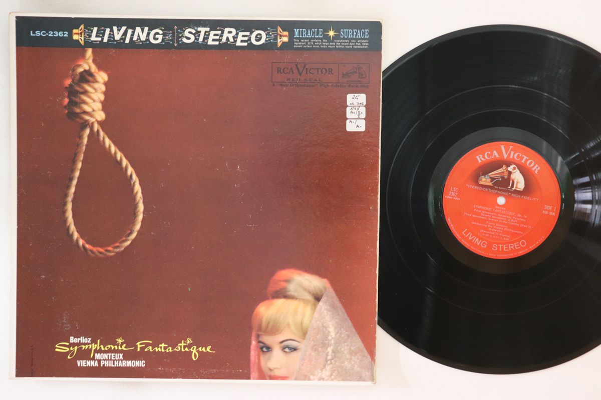 クラシックレコード 米LP ピエール・モントゥー, ウィーン Berlioz Symphonie Fantastique
