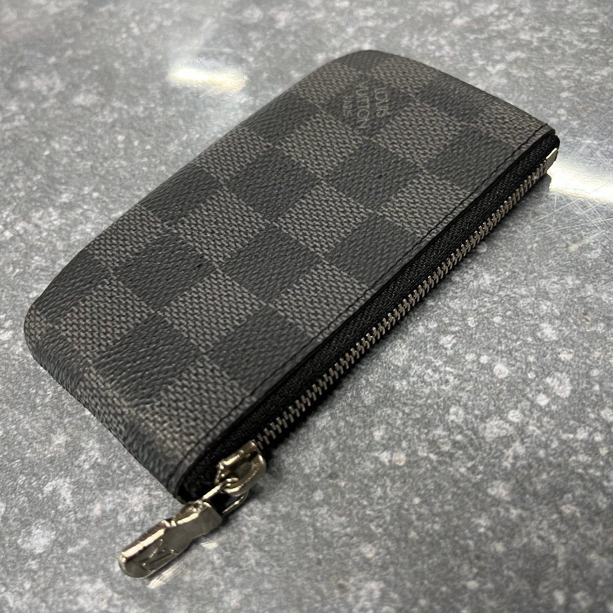 ◎J012 LOUIS VUITTON ポシェットクレ ダミエ コインケース ルイ 