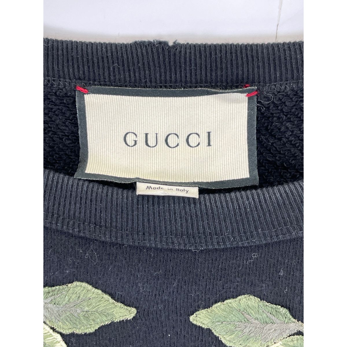 GUCCI グッチ 475532 X5U88 フラワー装飾オールドロゴバックスタッズスウェット M - メルカリ