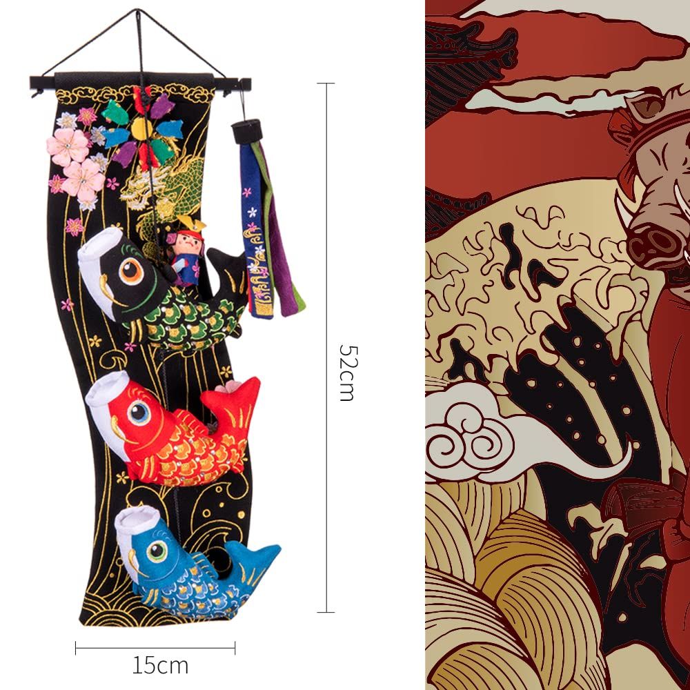 人気商品 こいのぼり室内ファッション人気玩具縮緬ミニ五月人形端午の節句プレゼント飾り