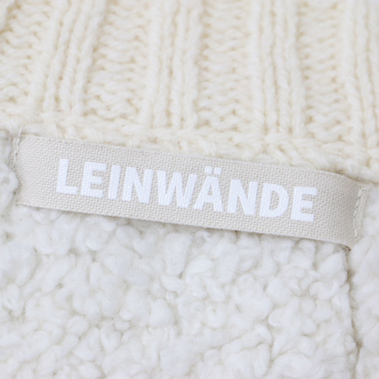 美品 LEINWANDE ラインヴァンド ベスト ニット セーター ウール オフ 
