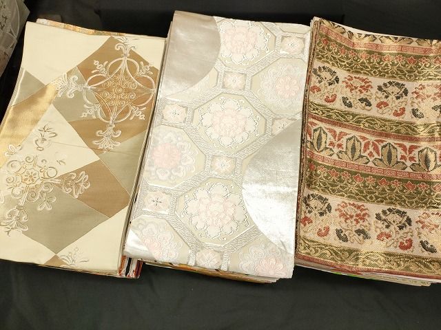 平和屋本店□袋帯 西陣 まとめて100点 鳳凰 蝶 更紗 花柄 七宝 宝相華