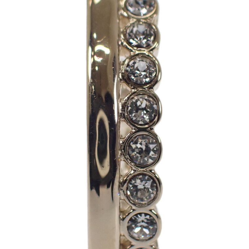 シャネル CHANEL CC フープ B23K ピアス メタル ストラス