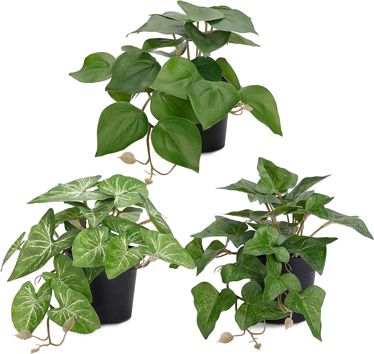 Lilizero フェイクグリーン 3点セット 人工観葉植物 卓上 フェイク 観葉植物 ミニ 鉢植え 小さい 観葉植物フェイク小型 ミニ 観葉植物 人工植物インテリア インテリア飾り 水やり不要 お世話不