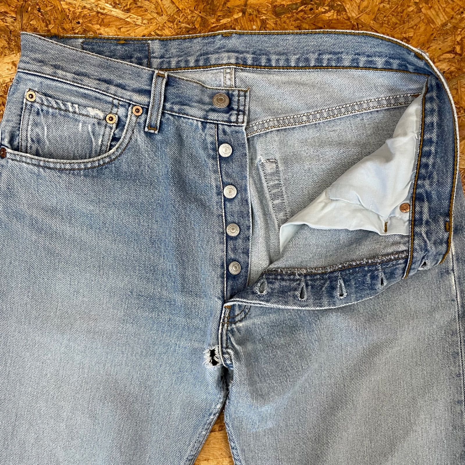 Levi´s 501 カットオフ ジーンズ W33リーバイス ジーンズ クラッシュ 