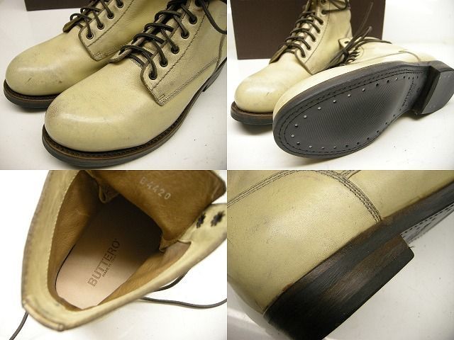 サイズ43-44 (27.5-28.5cm相当)□新品□ブッテロ BUTTERO ブーツ オフ