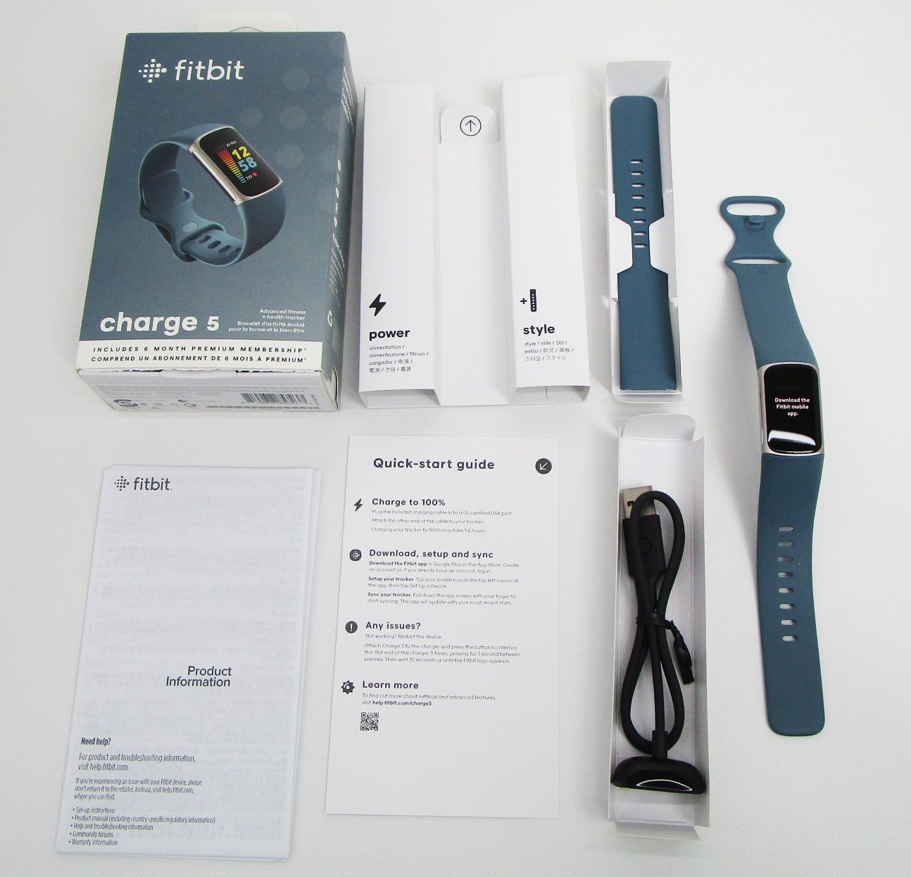 動作確認済 Fitbit Charge 5 FB421 中古 - メルカリ