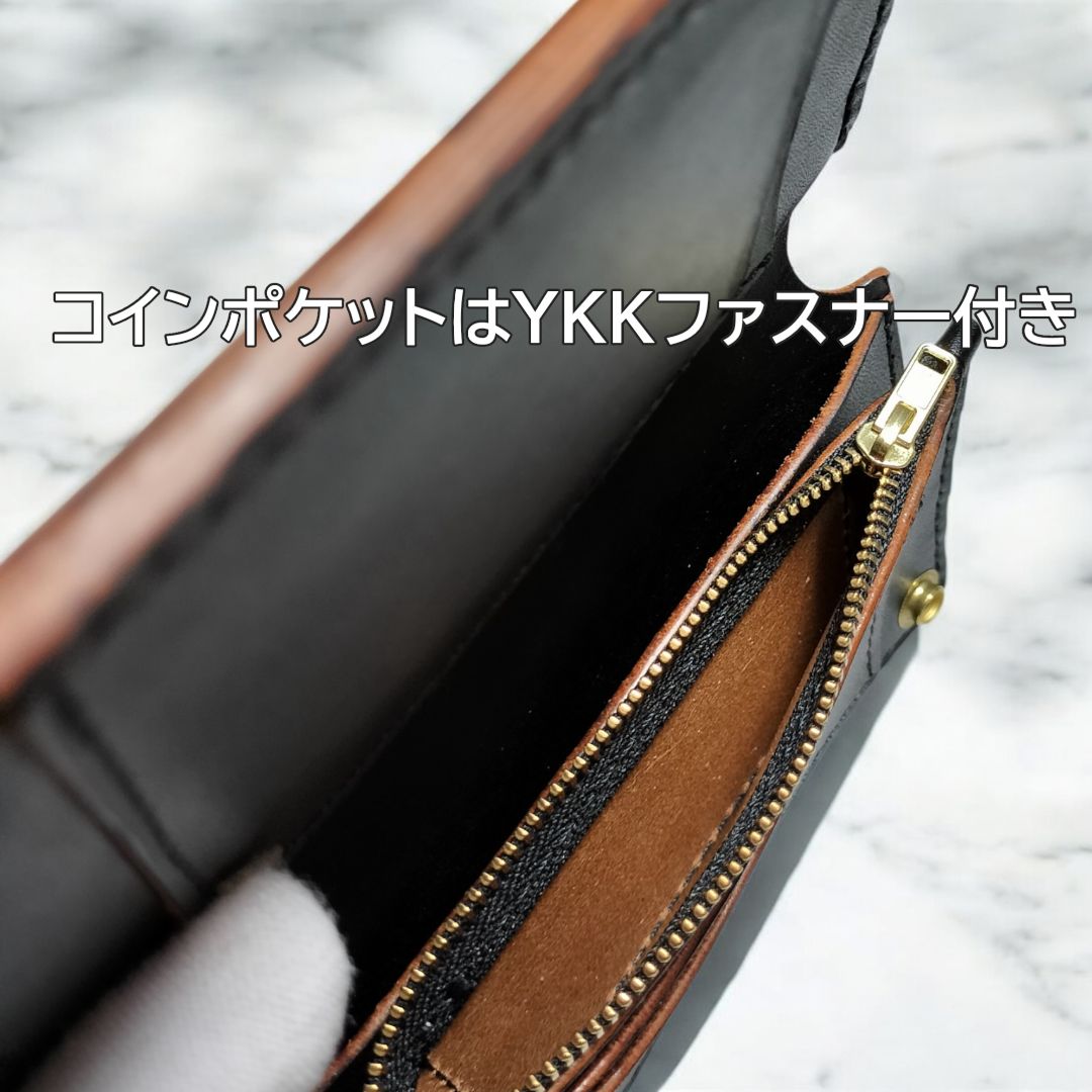 Taka様オーダー専用 ミドルトラッカーウォレット 茶芯 真鍮 Kazuya様