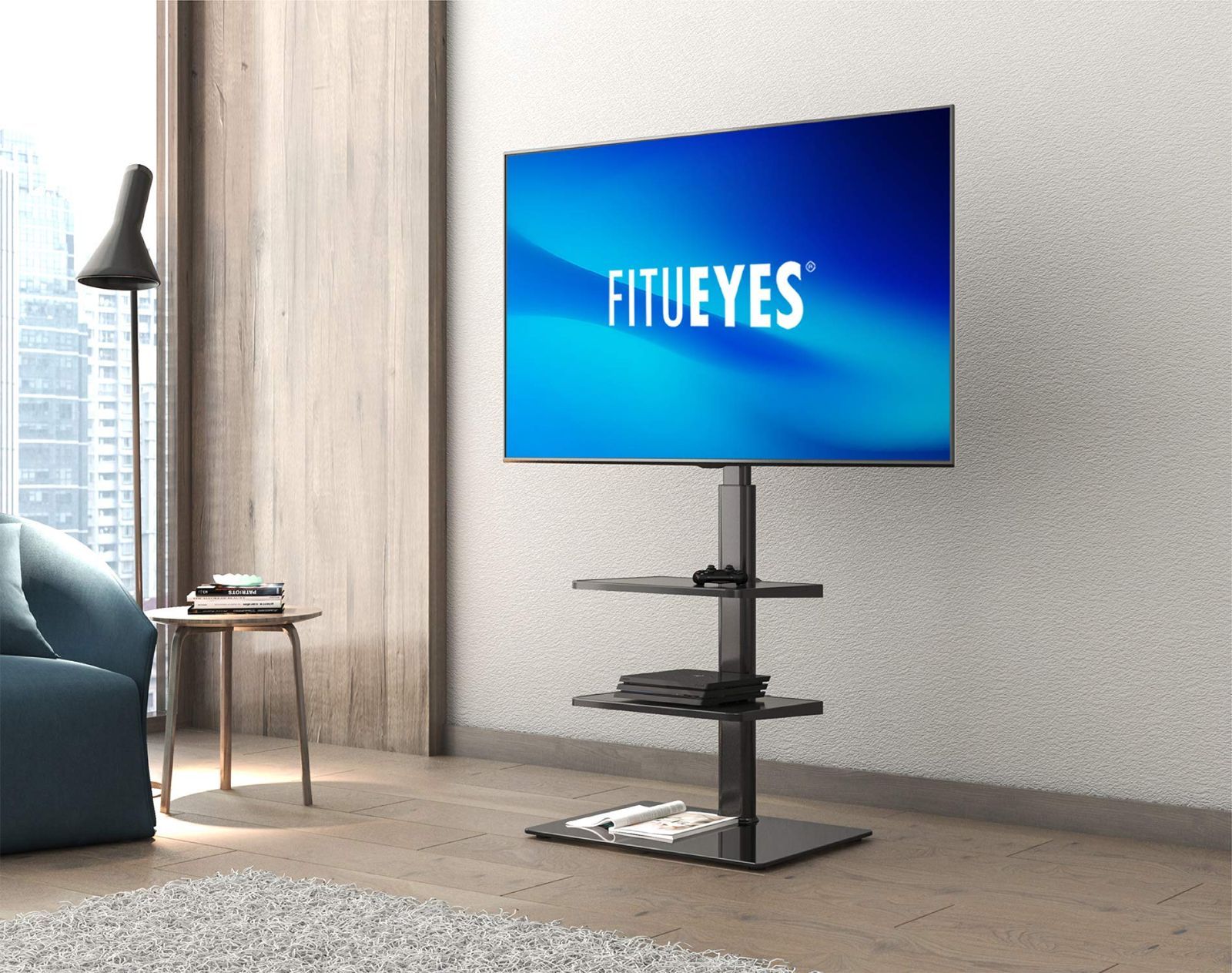 FITUEYES テレビスタンド 32〜60インチ対応 壁寄せテレビスタンド 高さ ...