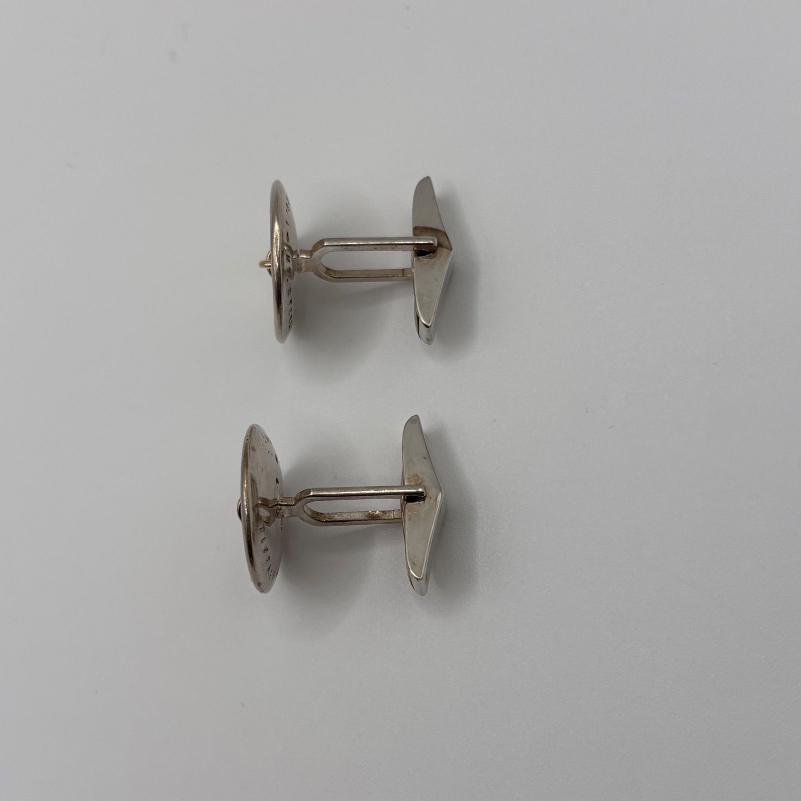 TIFFANY ティファニー ボタンカフス K14 コンビ シルバー925