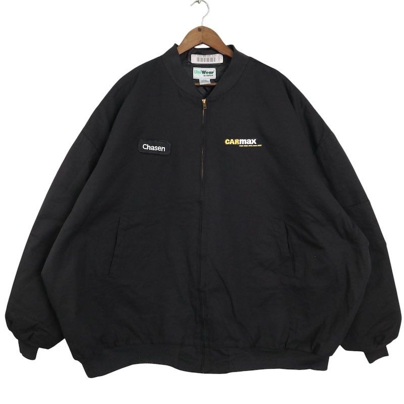Uni Wear キルティングライナー ワークジャケット 大きいサイズ古着 メンズUS-6XLサイズ ブラック系 jc-0282