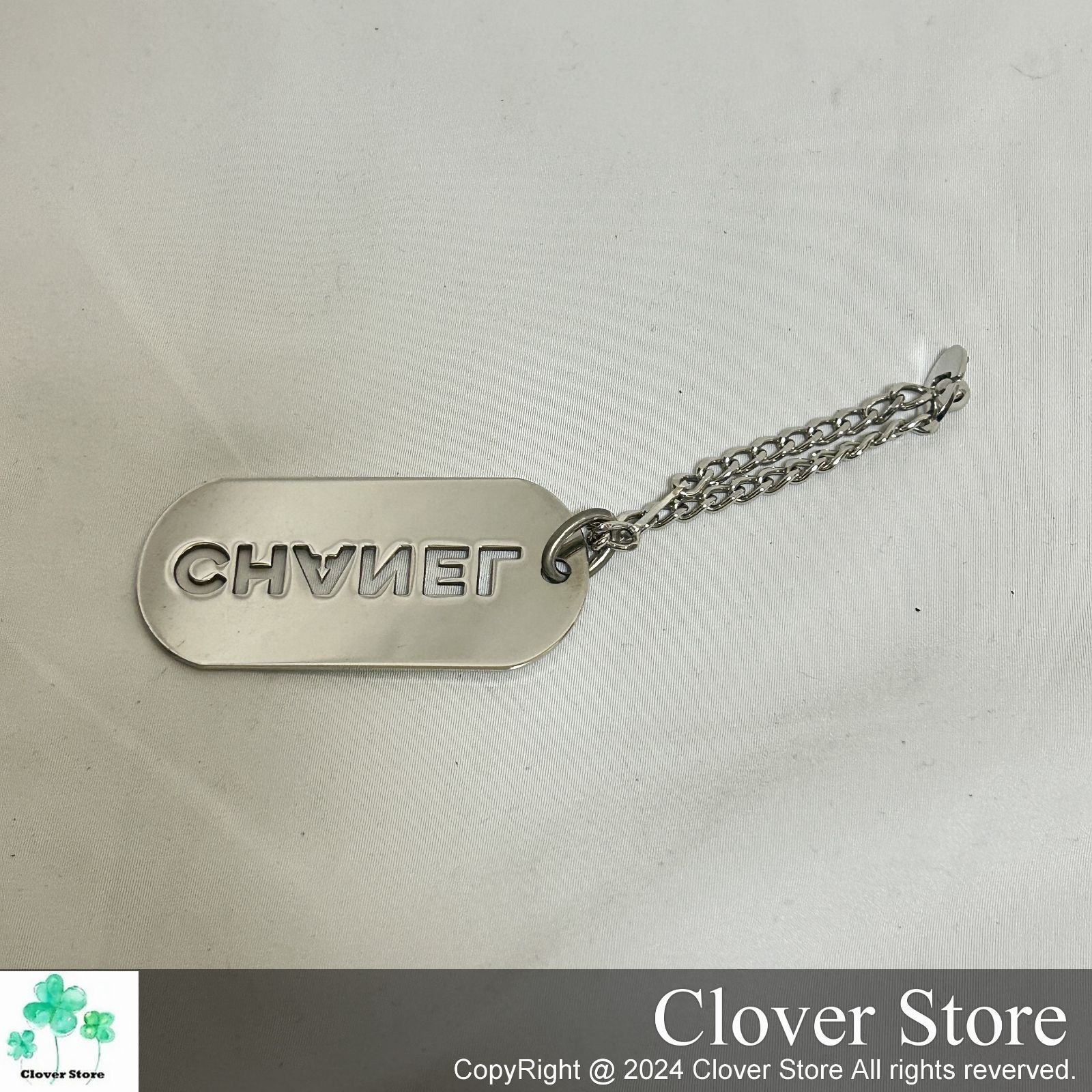 ⚠ジャックさん専用　CHANEL　シャネル　ロゴプレートドックタグ 値引き交渉お気軽にどうぞ！ 極上美品Sランク】 CHANEL シャネル