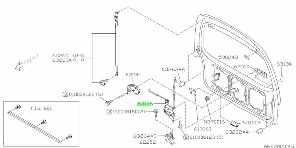 スバル純正 サンバー T12 T22 リアゲート ラッチ バックドア トランクロックラッチ リヤ TV1 TV2 ディアス キーレス SAMBAR LATCH JDM