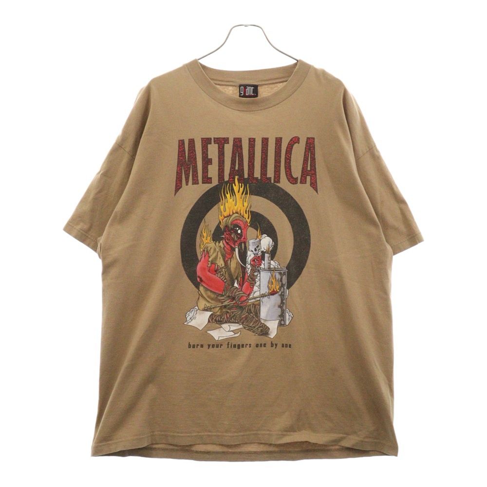 VINTAGE (ヴィンテージ) 90S METALLICA Pushead where the wild things are TEE メタリカ × パスヘッド 両面プリント 半袖Tシャツ カットソー ブラウン
