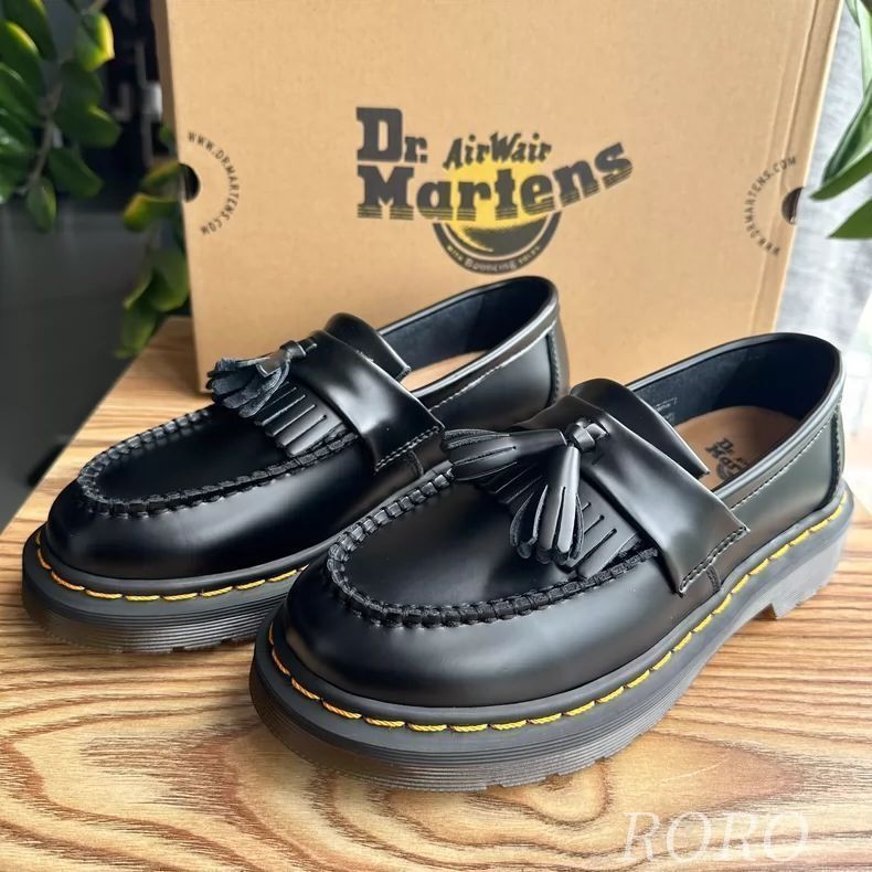 Dr.Martens エイドリアン タッセル ローファー ブラック 革靴 レディース