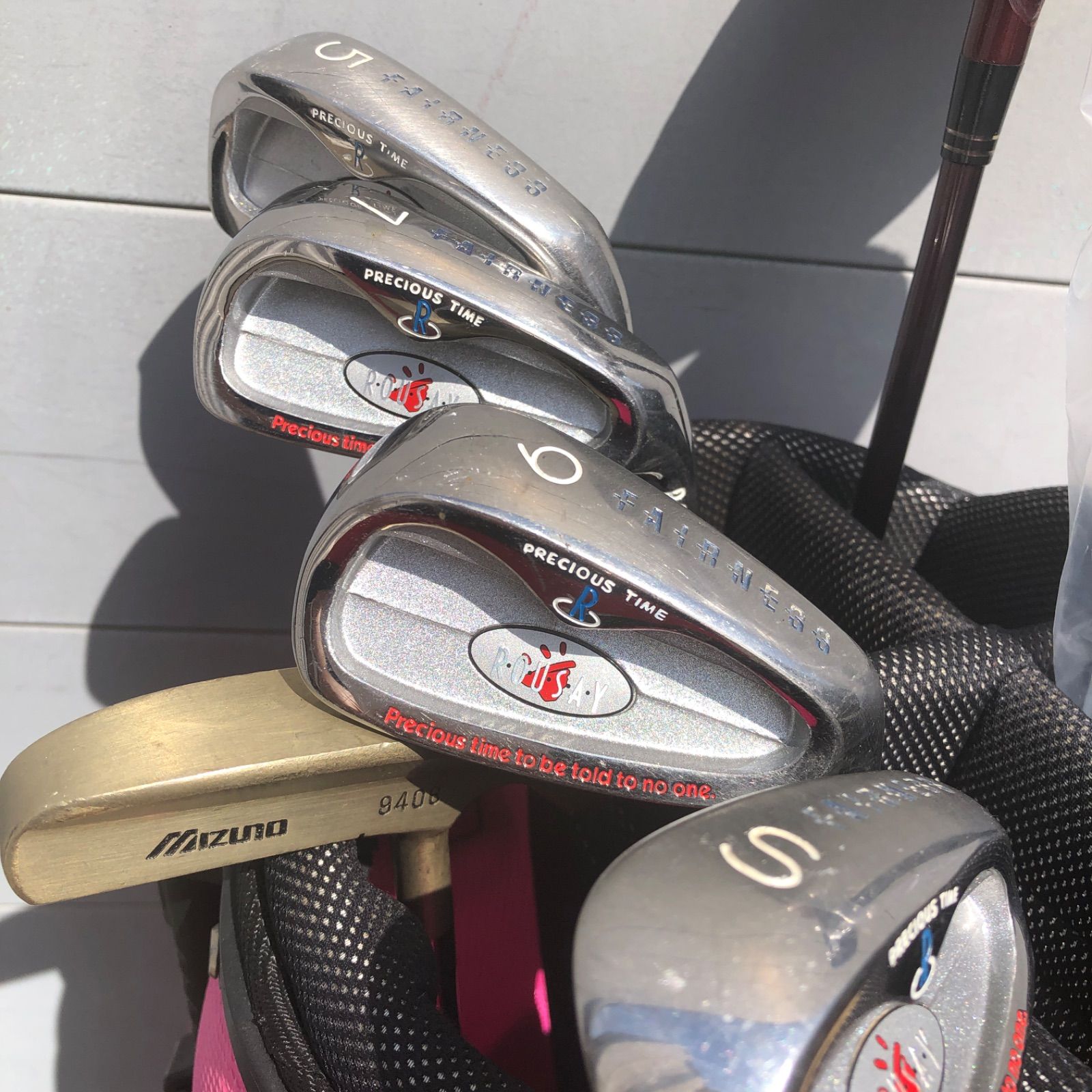 2+4b3【レディース】新品ウッドにやさしいアイアンのセット