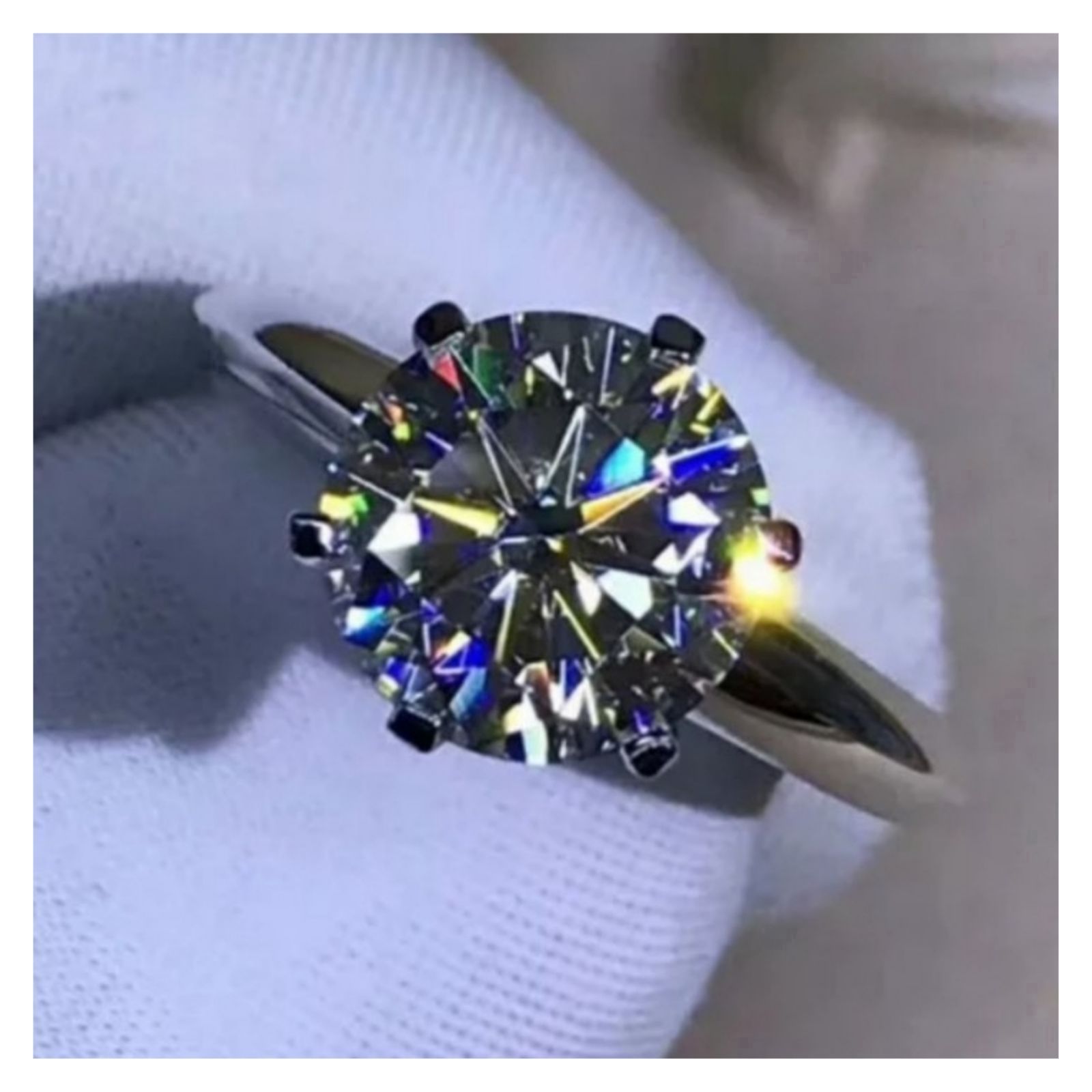 ✦最高級2,0ct18KRGPホワイトダイヤモンドリング 6号・K19✦ - メルカリ