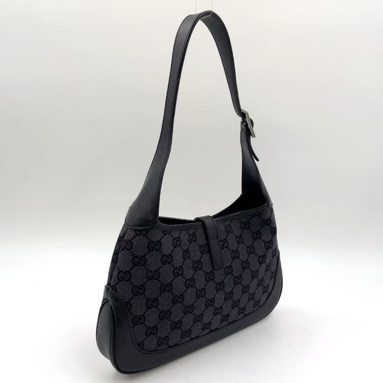 【美品】GUCCI ボディバッグ GG キャンバス レザー ジャッキー ブラック 楽天市場】【バッグ】GUCCI グッチ GGキャンバス ボディバッグ