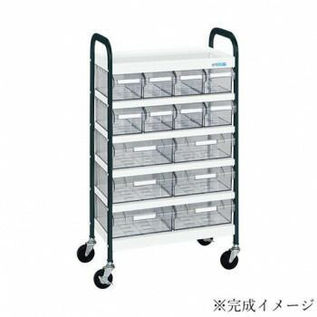 サカエ CSワゴン透明ボックス付 CSB-86TWD