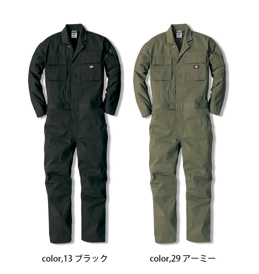 Dickies ディッキーズ つなぎ ツナギ D-766 モクグレー SS～5L 長袖 続