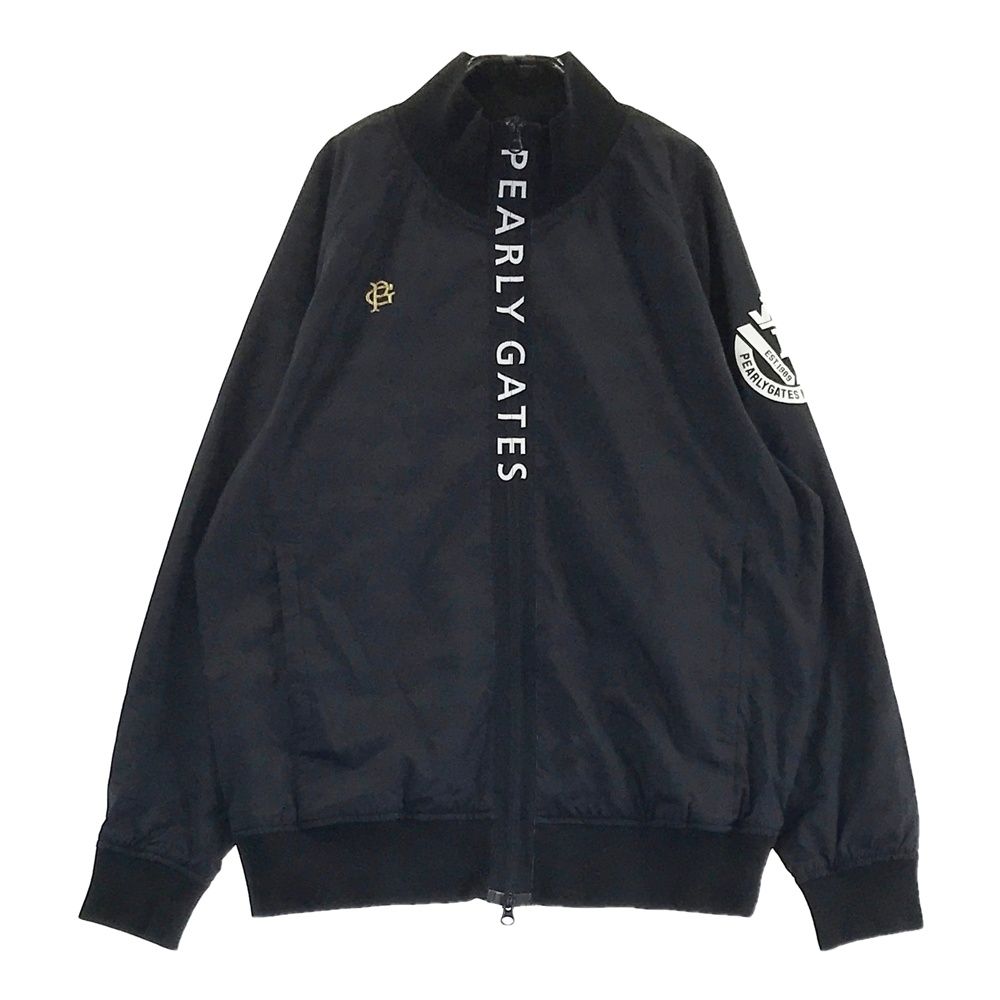 サイズ 2 PEARLY GATES パーリーゲイツ 蓄熱 ジップジャケット ボーダー柄 ブラック系 240101447319 ゴルフウェア レディース ストスト