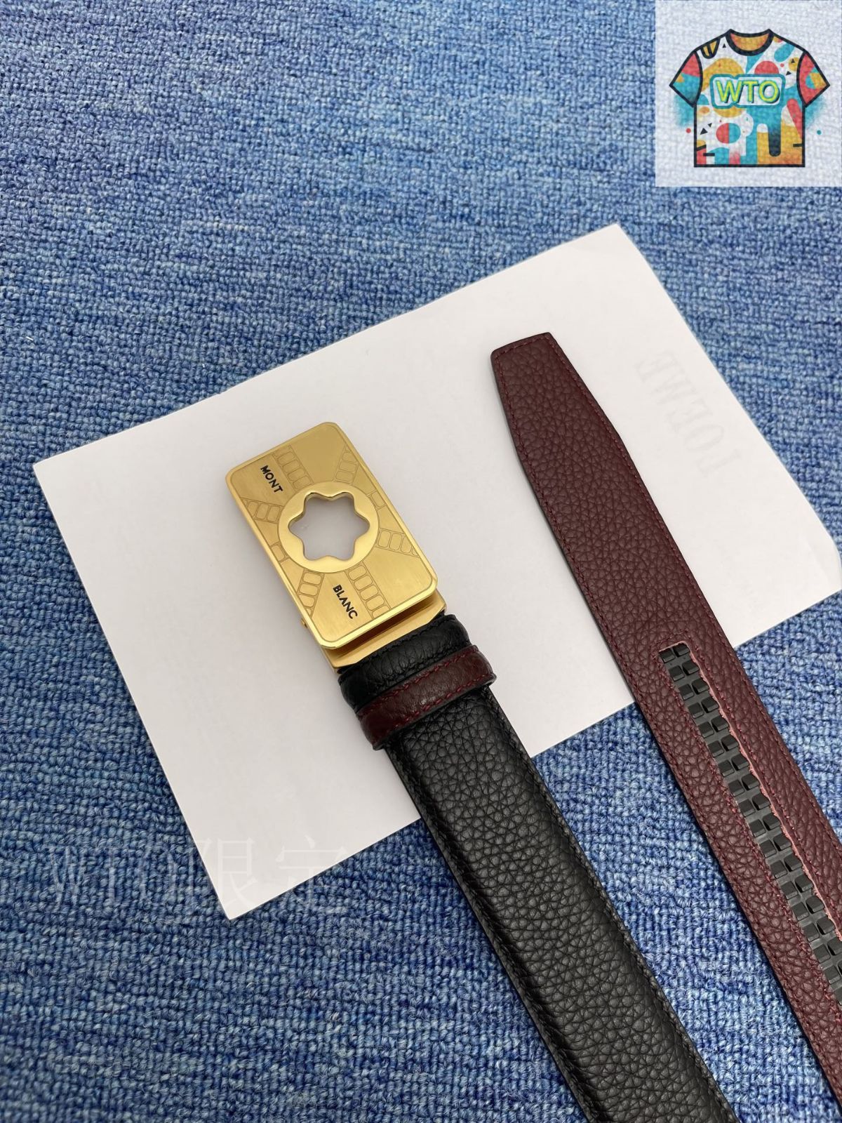 今日WTO】Montblanc モンブラン レザーベルト-PP72 - メルカリ