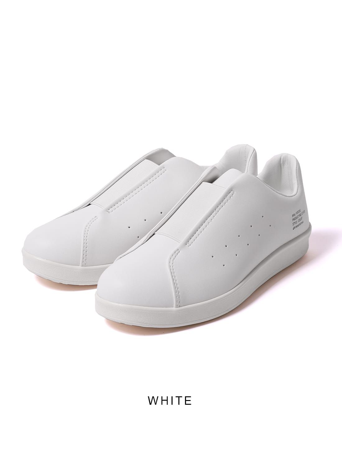 ムーンスター MOONSTAR 810s キッチェ ET001 KITCHE スリッポン スニーカー レザーシューズ 滑りにくい 防滑/WHITE/24.0 cm ET001