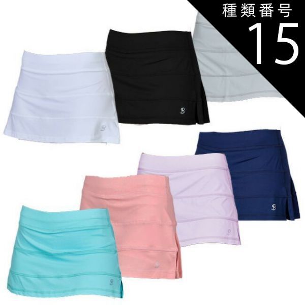 種類15:エアー(AIR)/USサイズ-M 売尽しセール！】「ＵＳサイズ」Sofibella(ソフィベラ) レディース 13インチ パネル スコート 1957(22y2mテニス)【メール便発送】(330629968)