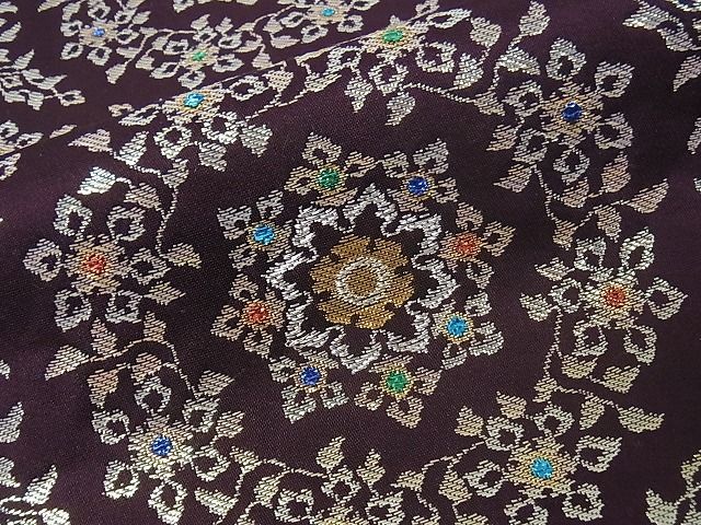 平和屋本店■極上　龍村晋謹製　六通柄袋帯　天平螺鈿八綾文錦　正絹　逸品　KAAA0715kk4 平和屋本店□極上 龍村晋謹製 六通柄袋帯 天平螺鈿八綾文錦 正絹 逸品