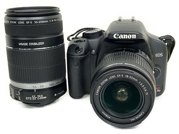 Canon EOS Kiss X2 ダブルズームキット デジタル一眼レフカメラ