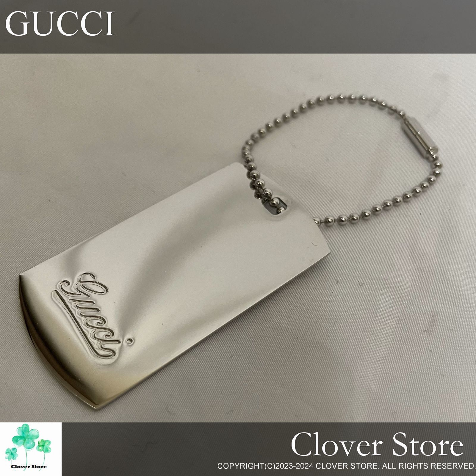 GUCCI グッチ　ドッグタグ　ロゴプレート　SV925キーホルダー　2プレート 楽天市場】【ジュエリー】【新品仕上げ済】GUCCI グッチ