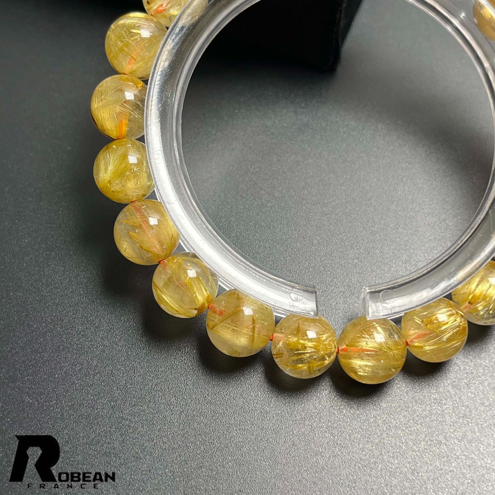 ROBEAN・極!極満針 ルチルクォーツ パワーストーン ブレスレット 天然石 ROBEAN・極!極満針 ルチルクォーツ パワーストーン ブレスレット