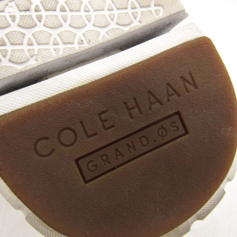 コールハーン ゼログランドスティッチライトオックスフォード 本革 レザー ブランド 靴 白 メンズ 8Mサイズ ホワイト COLE HAAN 【中古】