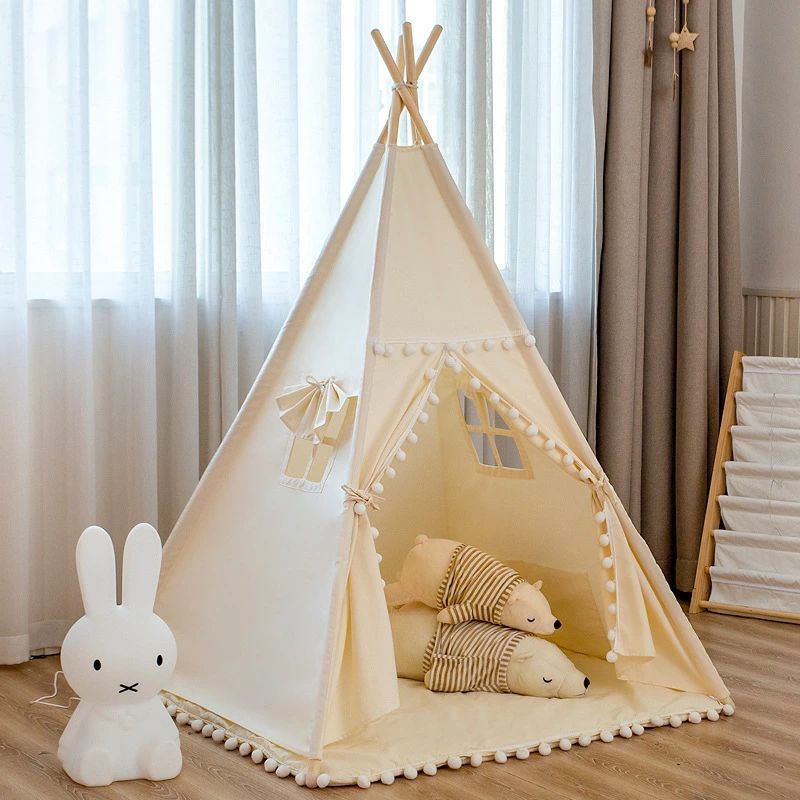 子供 テント キッズテント 子供用テント 室内 ハウス 簡単に組立 子供テント ティピーテント テントハウス 簡易テント 窓付き プレゼント