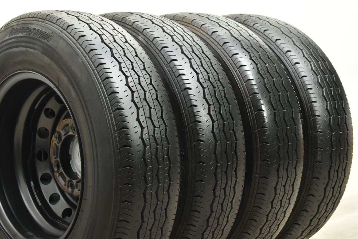 美品】トヨタ 200 ハイエース 純正 15in 6J +35 PCD139.7 ブリヂストン 
