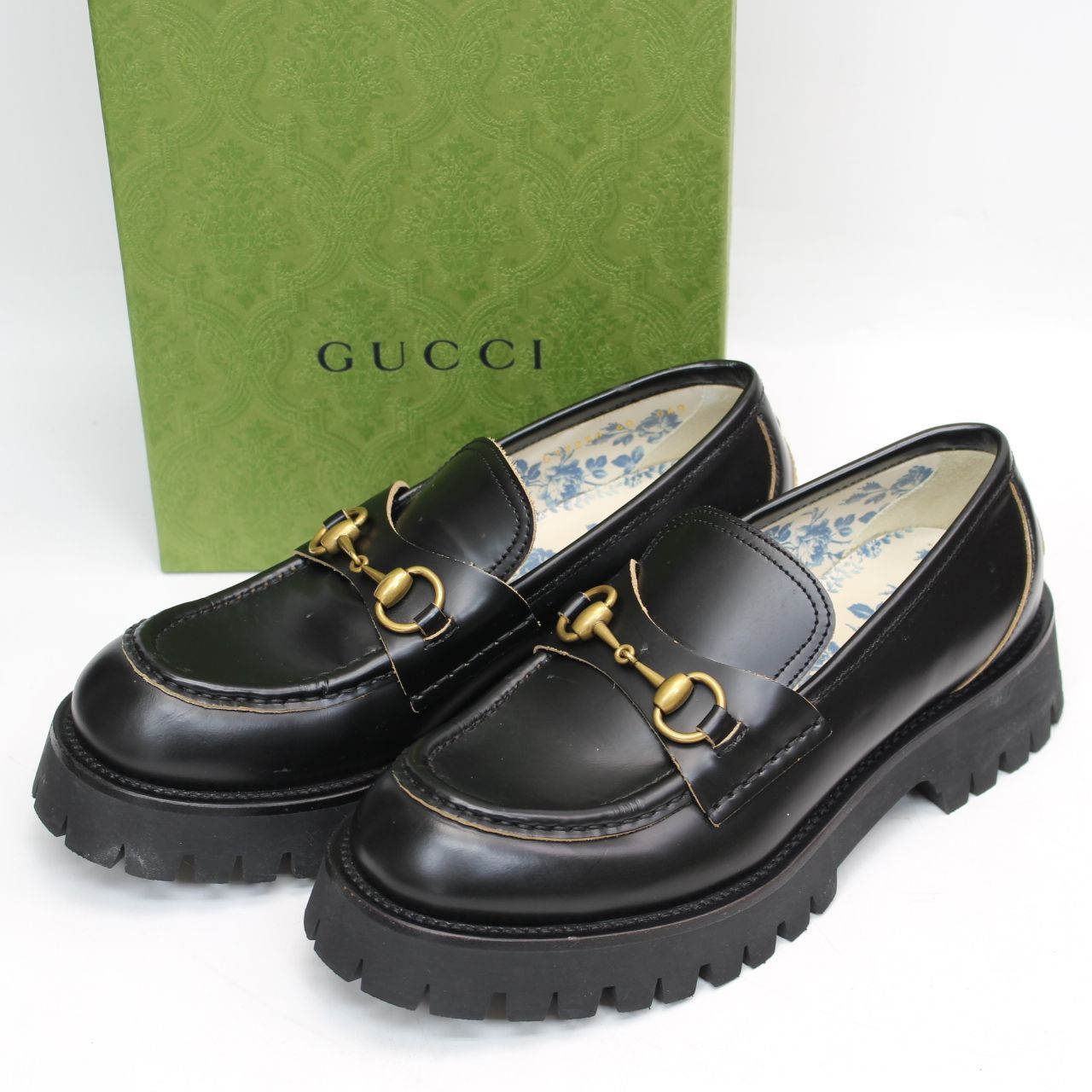 【極美品】 GUCCI Bee グッチ ビー ホースビット ローファー ブラック Gucci グッチ ホースビット プラットフォーム ローファー - FARFETCH