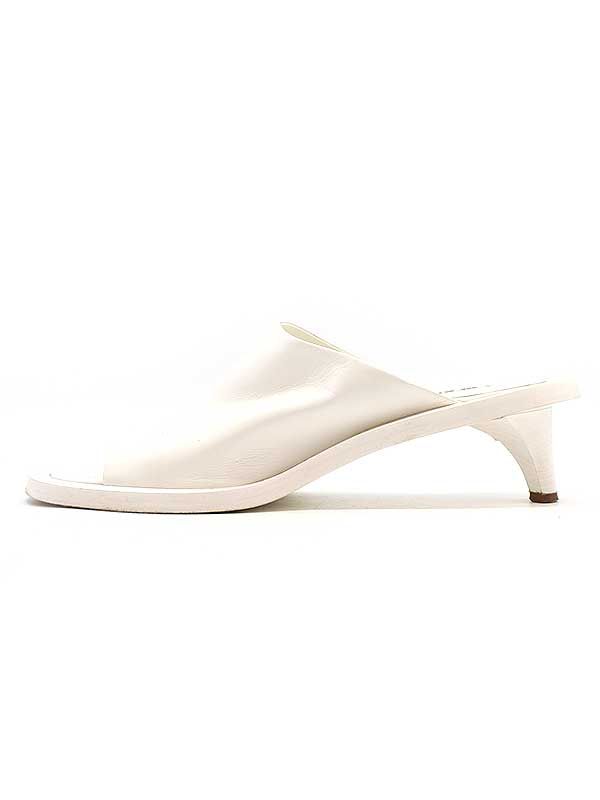 JIL SANDER ジルサンダー レザーサンダル ホワイト 39 - メルカリ