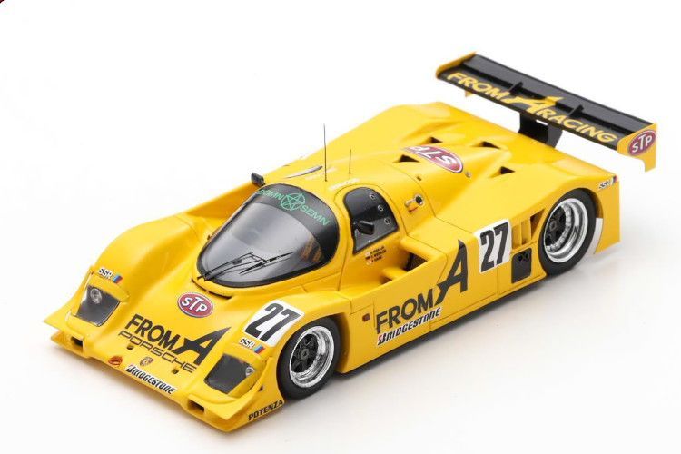 スパーク 1/43 ポルシェ 962C #27 500km Sugo 1990  Spark 1:43 Porsche 962C #27 500km Sugo 1990 Weidler， Nakaya， Hane