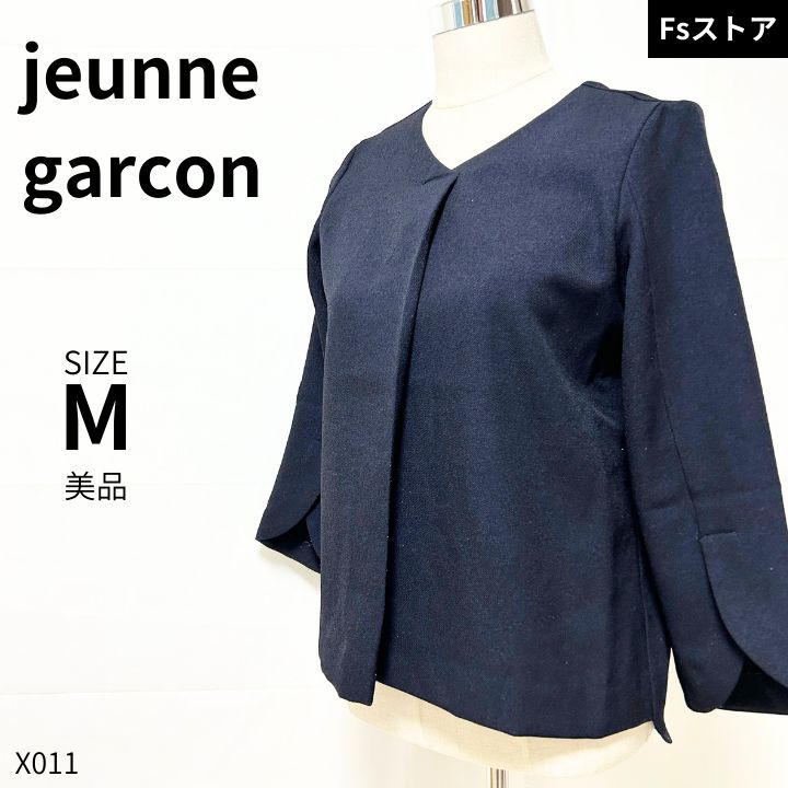 jeunne garcon ジュンヌギャルソン カットソー きれいめ ネイビー M 美