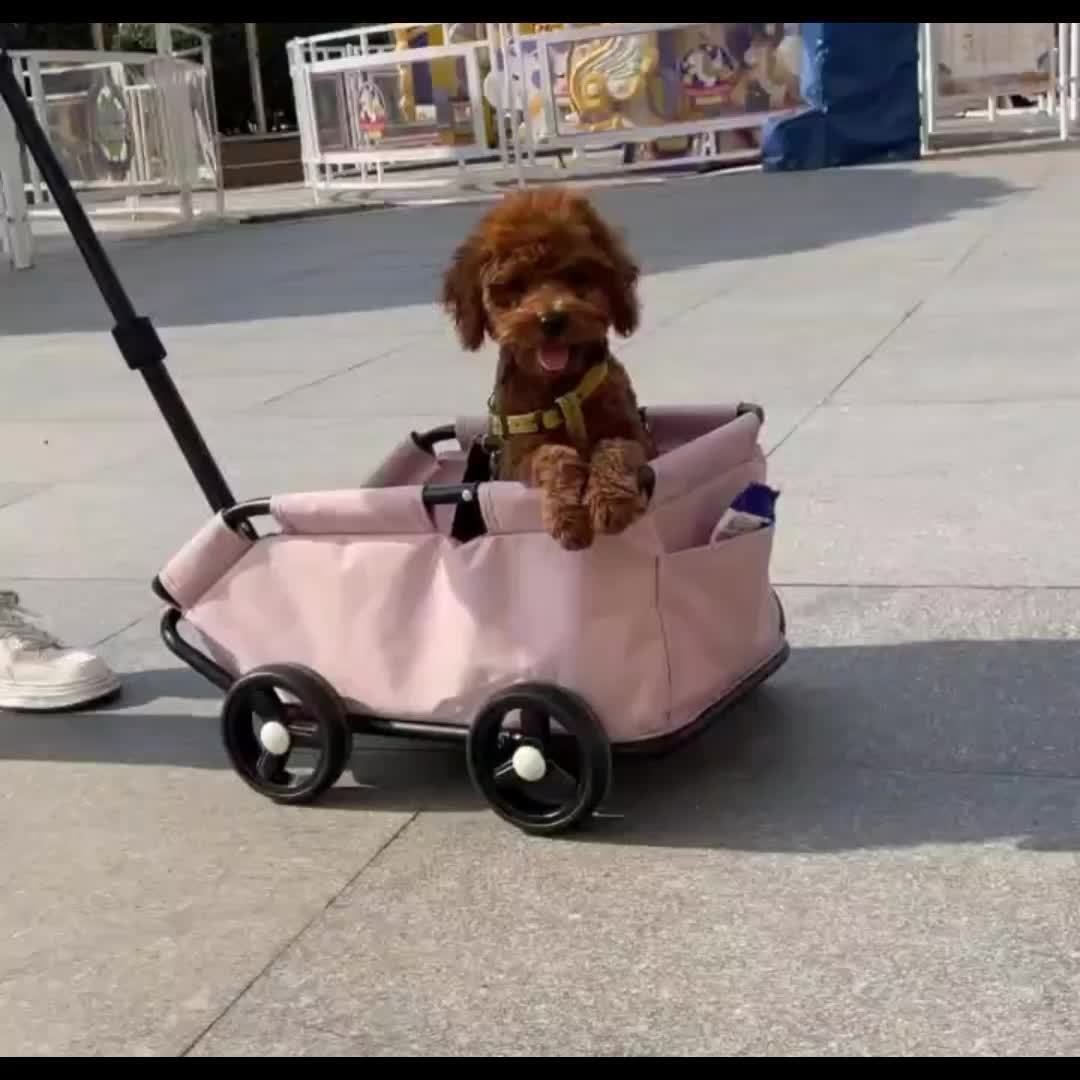 ペットカート ペットキャリー ペットバギー 小型犬 猫 四輪車 介護用 お出かけ 旅行 散歩 コンパクト ペット用品 ドッグカート 動物 多頭飼