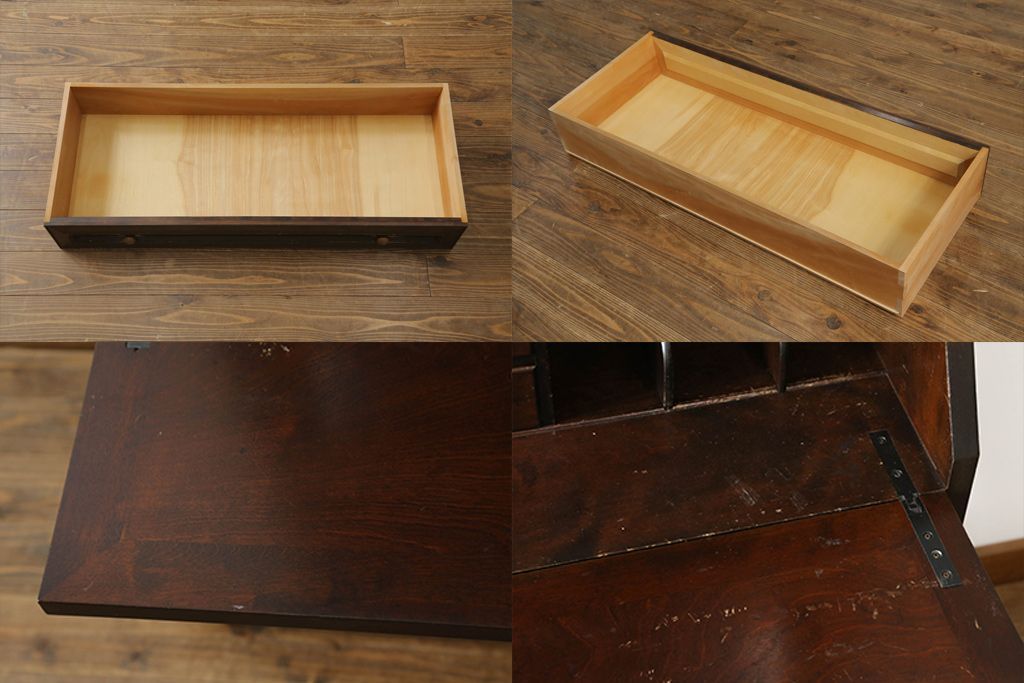 ☆事前問合せ必須☆ 松本民芸家具 ビューローブックケース 中古