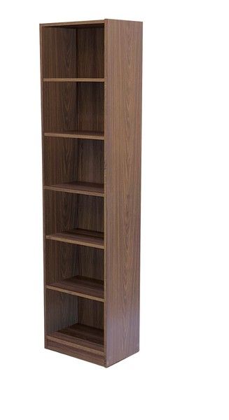 ベーシックでシンプルな多目的書棚 ＜組立家具_コモ DBR＞1845サイズ