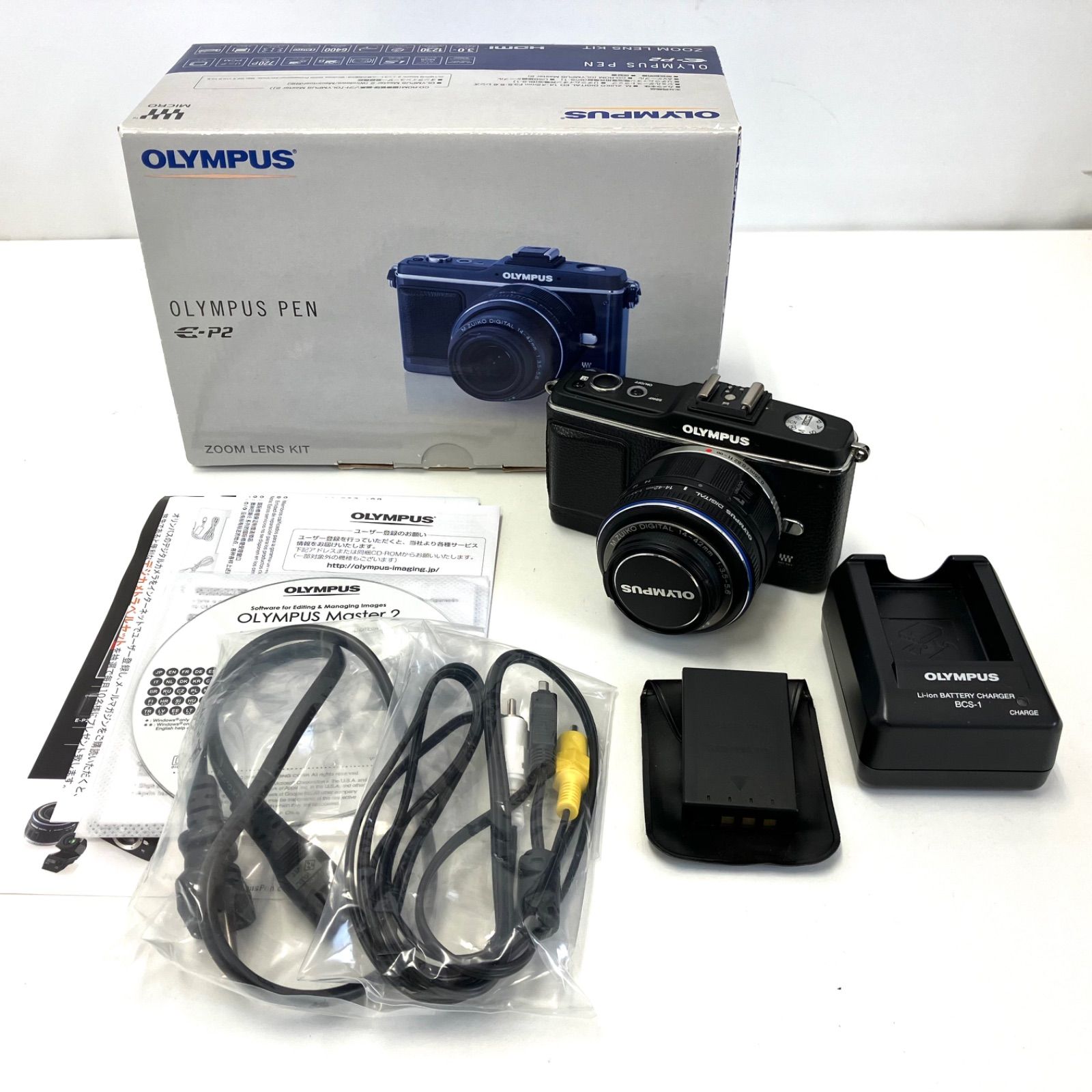 OLYMPUS E-P2 オリンパス デジタルカメラ ズイコーレンズ付き